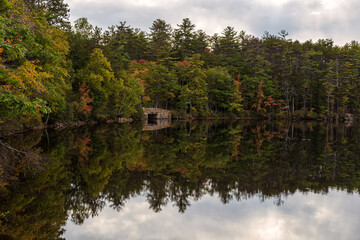 Fototapeta na wymiar Fall Season in New Hampshire