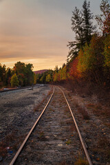 Fototapeta na wymiar Fall Season in New Hampshire