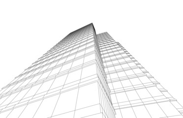 Fototapeta premium abstract architecture building vector illustration