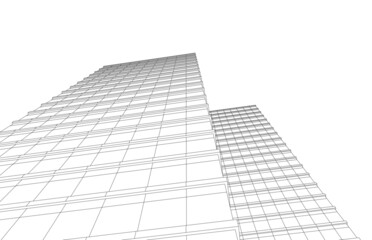 Fototapeta premium abstract architecture building vector illustration