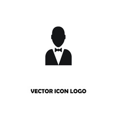 man vector icon logo illustration