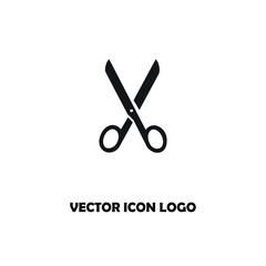 scissors vector icon logo illustration