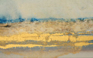 Art Abstract flow blot watercolor horizontal smoke background. Marble texture. Alcohol ink colors.