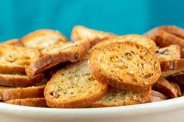 Bagel Chips in Bowl