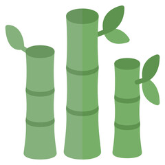 Bamboo flat icon