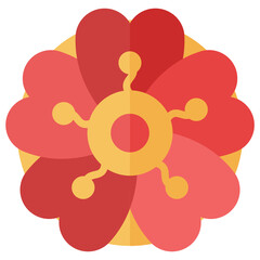 Flower flat icon