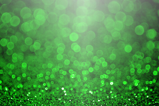 Green glitter St or Saint Patrick’s Day background