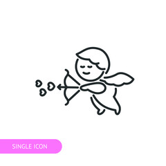 Cupid icon for web design, menu, app, poster, ads, postcard and magazine