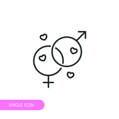 Gender symbols icon for web design, menu, app, poster, ads, postcard and magazine