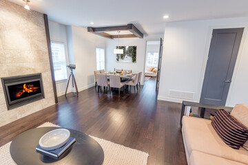 Interior design of a luxury living room