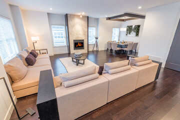 Interior design of a luxury living room