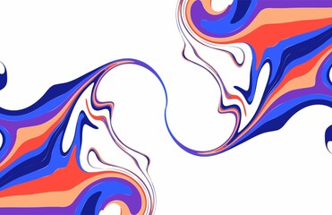 Neo Neons Color Effect Swirl Vector Trend Background Design