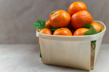 mandarins in the basket