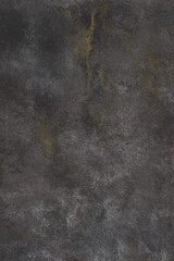 Black and gray metallic texture, may used of background. Dark Iron cast iron sheet with patina and rust.