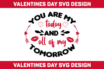 Valentines day SVG design 