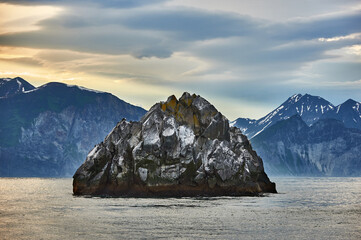 Kamchatka, Russia. Tourist land of volcanoes and wildlife. Travel, mountaineering and extreme....