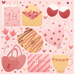cute stickerpack for valentines day