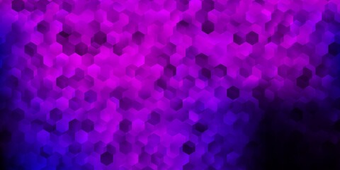 Light purple vector pattern with hexagons.