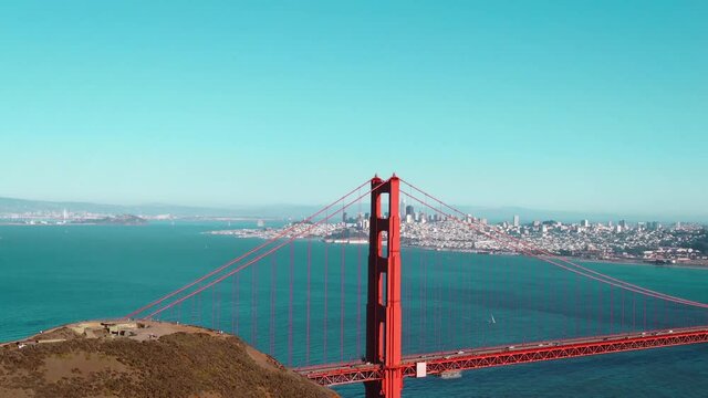 Aerial of Golden Gate Bridge
