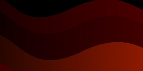 Dark Red vector template with curves. Colorful illustration in abstract style with bent lines. Pattern for booklets, leaflets.