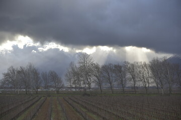 time lapse of clouds over the field