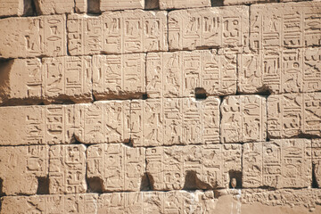 Ancient Egyptian writing, Egyptian hieroglyphs, wall inscriptions