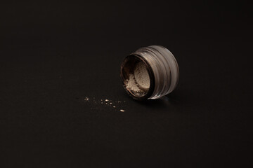 Bright eye shadows on the background