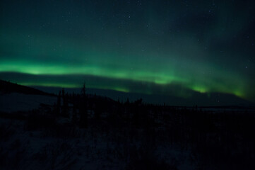 Fototapeta na wymiar Northern Lights in Alaska