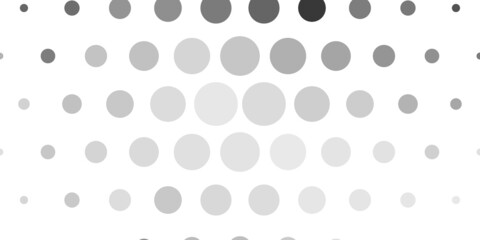 Light Gray vector layout with circle shapes. Abstract decorative design in gradient style with bubbles. Pattern for business ads.