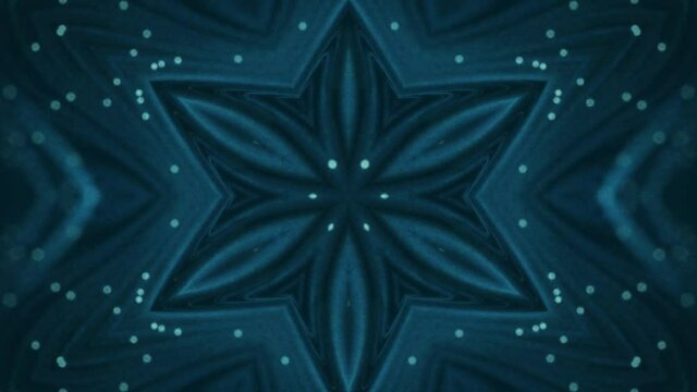 Dark Blue etheric geometrical sequence with the possibility of looping with expanding or collapsing geometry on a black background