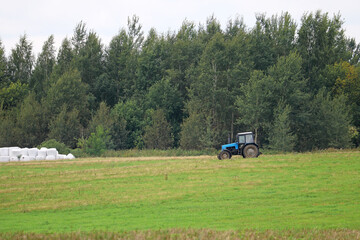 tractor in the field
