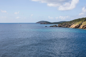 Naklejka premium The coast of St Thomas, US Virgin Islands