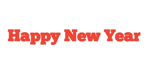 happy new year text illustration