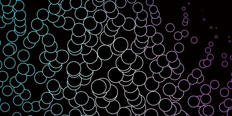 Dark Pink, Blue vector backdrop with circles.