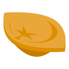 Italy ravioli icon isometric vector. Italian food