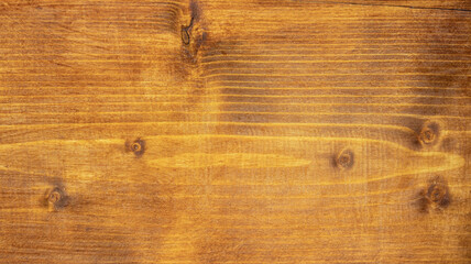 Fototapeta Photograph of a Polished, Varnished Surface of a Softwood Board. Numerous Knots Emphasize the Interesting Structure of the Wood obraz
