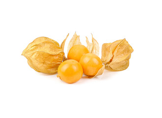 cape gooseberries isolated on a white backgroud