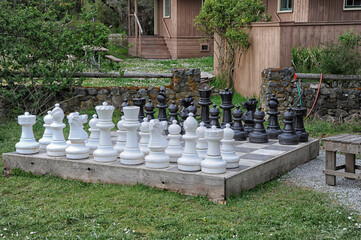Outdoor chess match