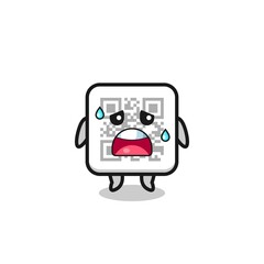 the fatigue cartoon of qr code
