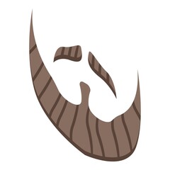 Naklejka premium Guy beard icon isometric vector. Hair face