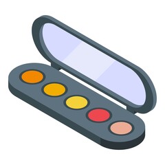 Cosmetic pack icon isometric vector. Beauty cream