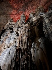 waterfall in the cave