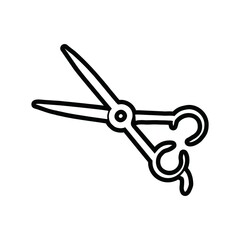 scissors haircut fashion vector design
