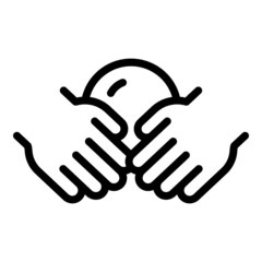 Kid fine motor icon outline vector. Game skills