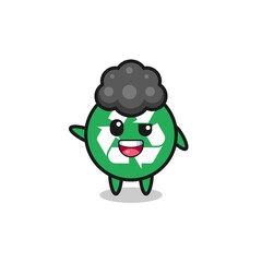 recycling character as the afro boy