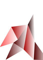 abstract color background with triangles 