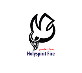 Holy spirit Logo, art vector design
