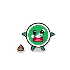 check mark earth surprised to meet poop