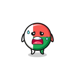 the fatigue cartoon of madagascar flag