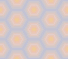 Vector pastel abstract honeycomb stripe backgrounds. Seamless pattern geometric shape hexagon color stripe light shade gray dirty green mold, blue, yellow. Multicolor geometrical backdrop design print